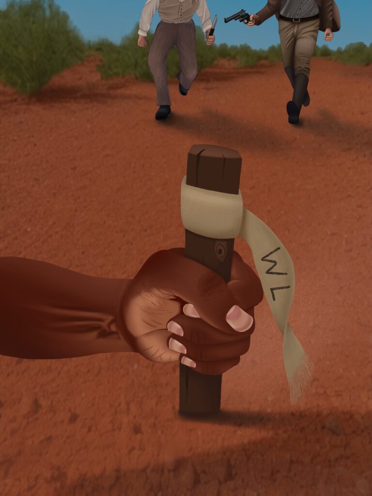 Hand Holding Wood Log